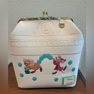 NWT Loungefly Disney Cinderella Jaq & Gus Beads Mini Backpack